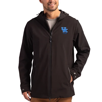 Men's Cutter & Buck Kentucky Wildcats Alumni Logo Camano Everyday Stretch Water-Resistant Full-Zip Jacket