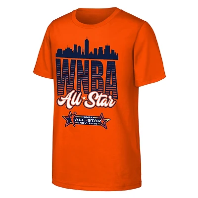Youth Orange 2025 WNBA All-Star Game Skyline T-Shirt