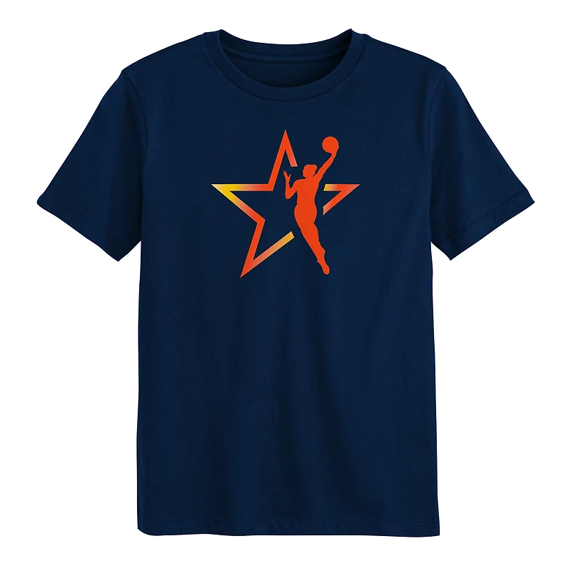 Preschool Navy 2025 WNBA All-Star Game Shining Star T-Shirt
