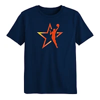 Preschool Navy 2025 WNBA All-Star Game Shining Star T-Shirt