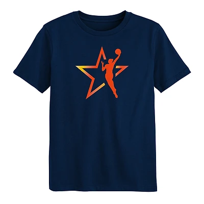 Preschool Navy 2025 WNBA All-Star Game Shining Star T-Shirt