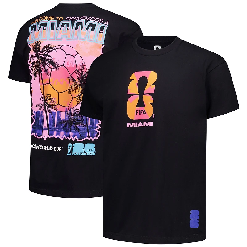 Men's Outerstuff  Black 2026 FIFA World Cup Miami Host City Local Oversized T-Shirt
