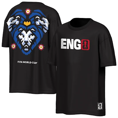 Men's Outerstuff Black England FIFA World Cup 2026 Livery Oversized T-Shirt