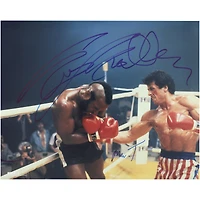 Sylvester Stallone & Mr. T Rocky III Autographed 16" x 20" Body Blow Against Clubber Lang Photograph