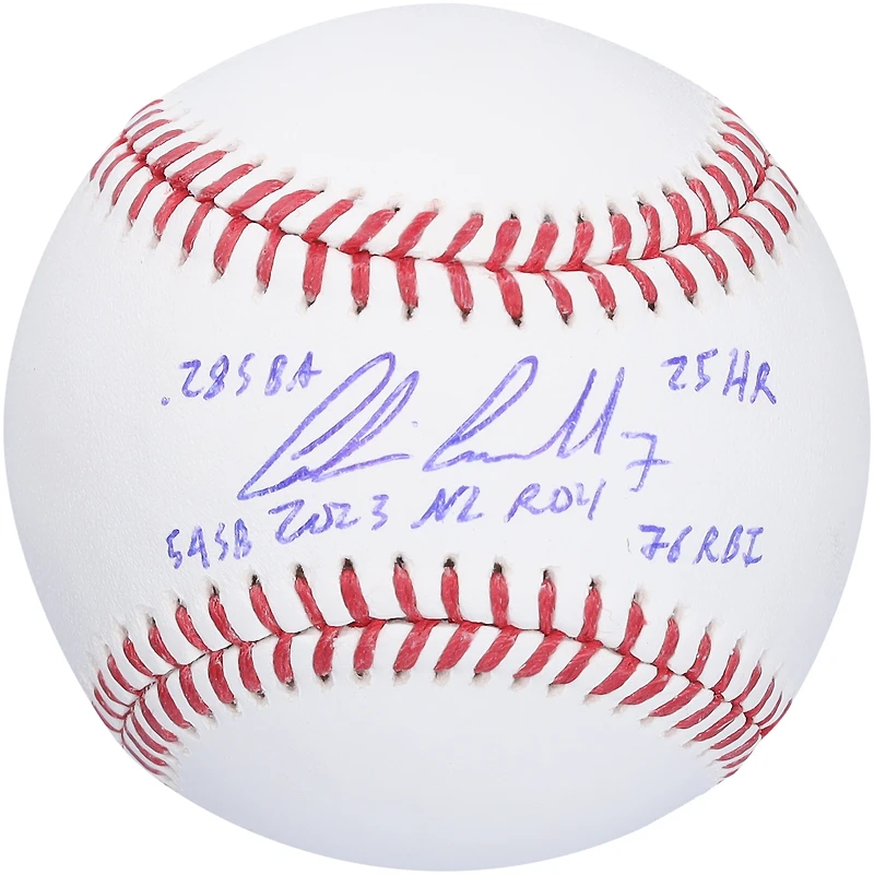 Corbin Carroll Arizona Diamondbacks Autographed Baseball with Multiple 2023 NL ROY Inscriptions - Limited Edition #1/10