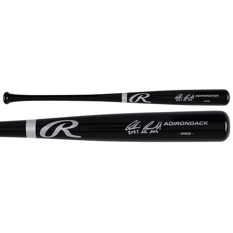 Corbin Carroll Arizona Diamondbacks Autographed Black Rawlings Pro Bat with "2023 NL ROY" Inscription