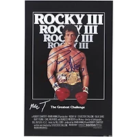 Sylvester Stallone & Mr. T Rocky III Autographed 12" x 18" Movie Poster