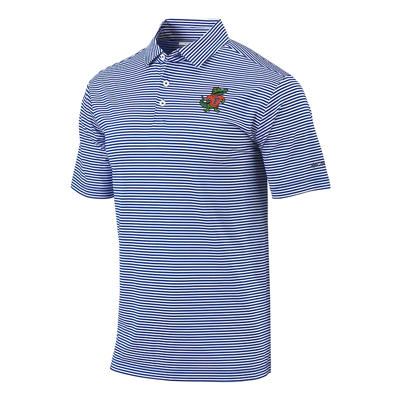 Men's Columbia Royal Florida Gators Vault Logo Club Invite Polo