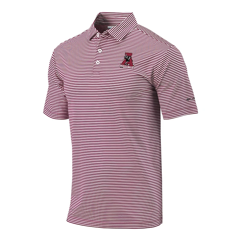 Men's Columbia Crimson Alabama Crimson Tide Vault Logo Club Invite Polo