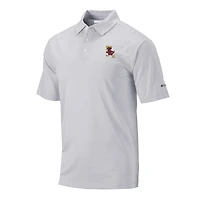 Men's Columbia Gray Iowa State Cyclones Vault Logo Club Invite Polo