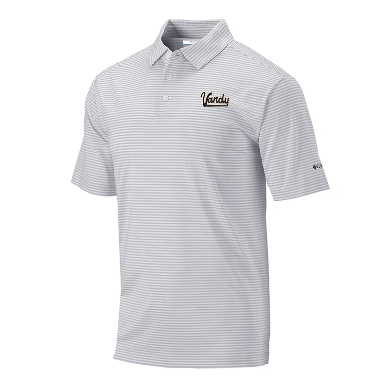 Men's Columbia Gray Vanderbilt Commodores Vault Logo Club Invite Polo