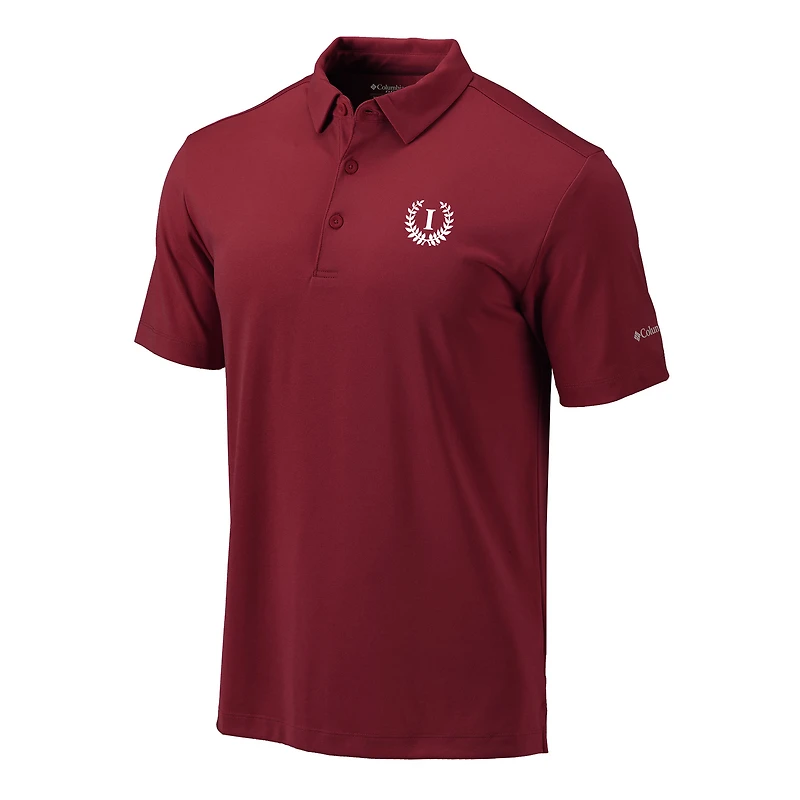 Men's Columbia Crimson Indiana Hoosiers Vault Omni-Wick Drive Polo