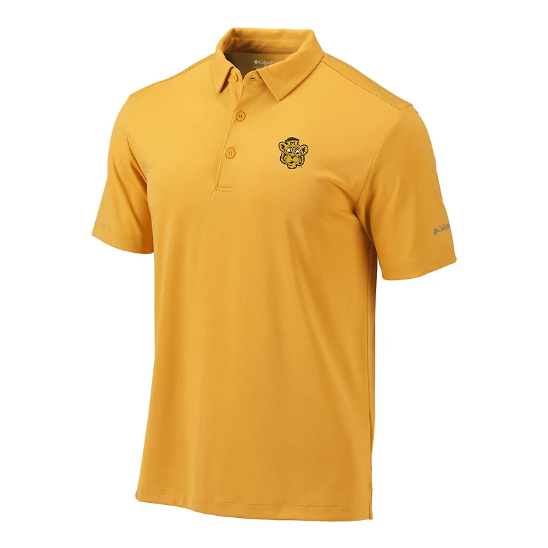 Men's Columbia Gold Missouri Tigers Vault Omni-Wick Drive Polo