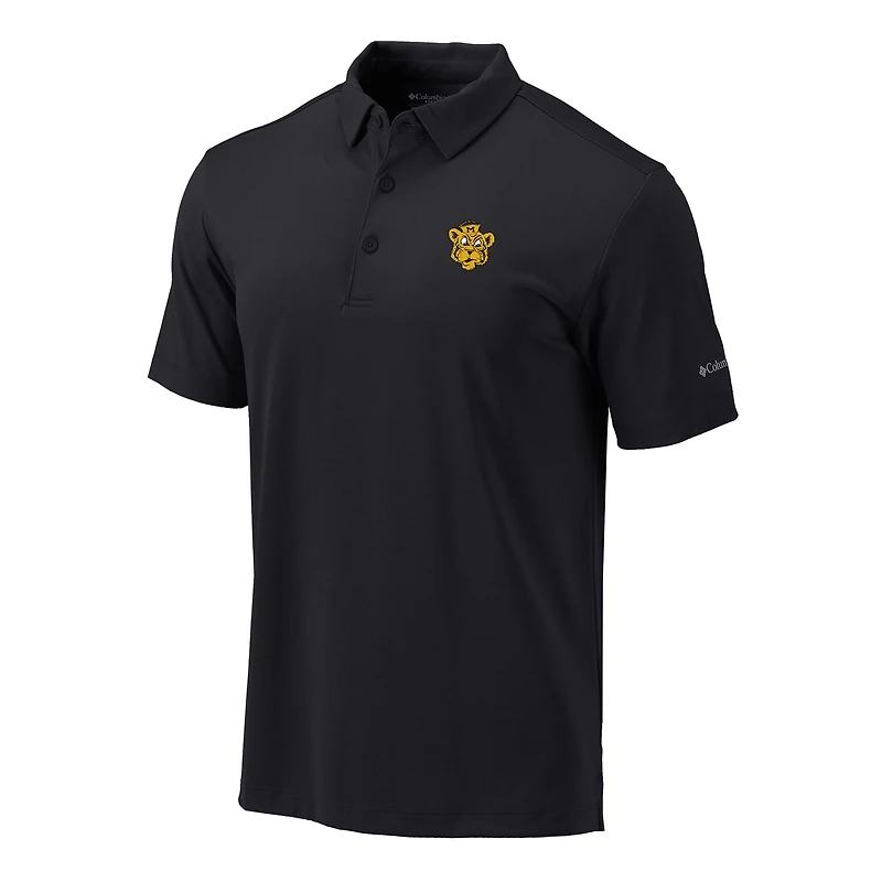 Men's Columbia Black Missouri Tigers Vault Omni-Wick Drive Polo