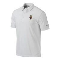 Men's Columbia White Mississippi State Bulldogs Vault Omni-Wick Drive Polo