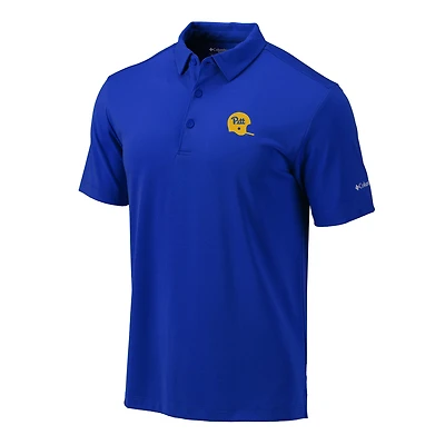 Men's Columbia Royal Pitt Panthers Vault Omni-Wick Drive Polo