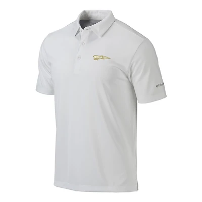Men's Columbia White Georgia Tech Yellow Jackets Vault Omni-Wick Drive Polo