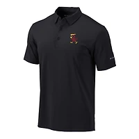 Men's Columbia Black Iowa State Cyclones Vault Omni-Wick Drive Polo