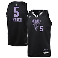 Youth Nike Kayla Thornton Eclipse Black Golden State Valkyries Explorer Edition Victory Player Jersey