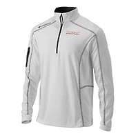Men's Columbia White Texas Longhorns Vault Omni-Wick Shotgun Quarter-Zip Pullover
