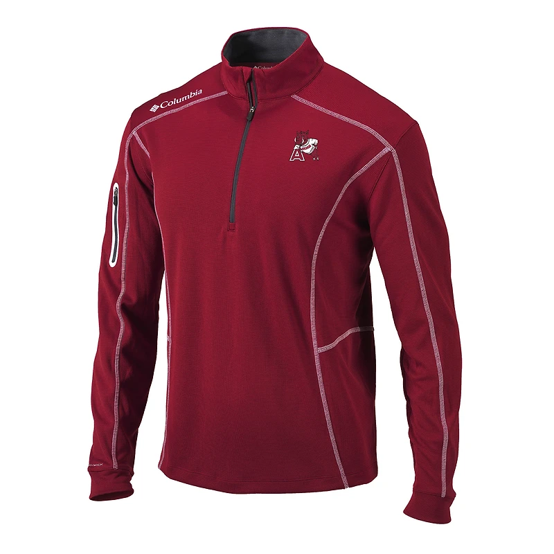 Men's Columbia Cardinal Arkansas Razorbacks Vault Omni-Wick Shotgun Quarter-Zip Pullover