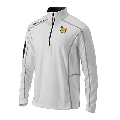 Men's Columbia White Baylor Bears Vault Omni-Wick Shotgun Quarter-Zip Pullover