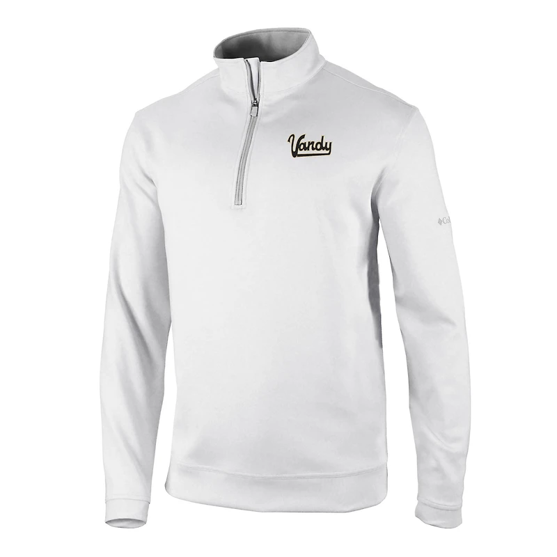 Men's Columbia White Vanderbilt Commodores Vault Logo Wickhams Hills Quarter-Zip Pullover