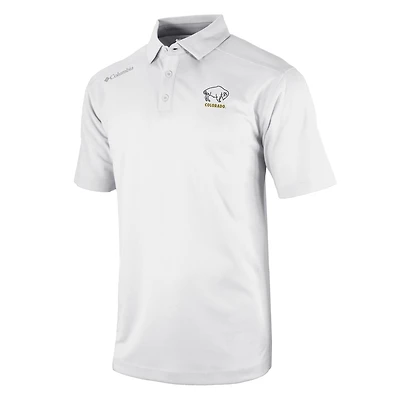 Men's Columbia White Colorado Buffaloes Vault Logo Omni-Wick Shotgun Polo