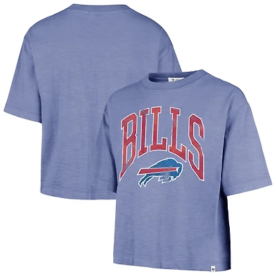 Women's '47 Royal Buffalo Bills Cropped Mindi Slub T-Shirt