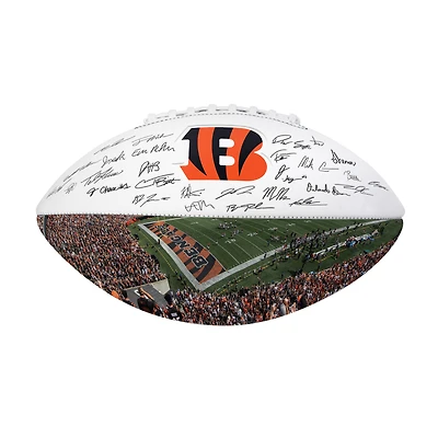 Logo Brands Cincinnati Bengals 2025 Autograph Signature Football