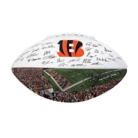 Logo Brands Cincinnati Bengals 2025 Autograph Signature Football