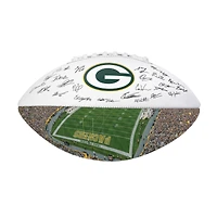 Logo Brands Green Bay Packers 2025 Autograph Signature Football