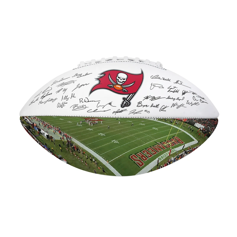 Logo Brands Tampa Bay Buccaneers 2025 Autograph Signature Football