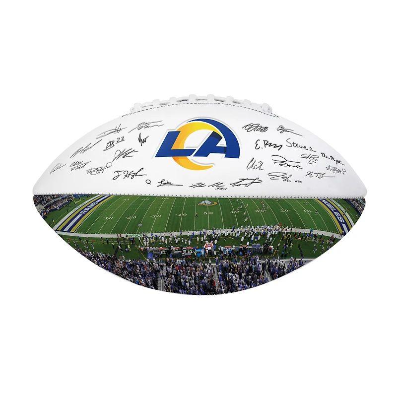 Logo Brands Los Angeles Rams 2025 Autograph Signature Football