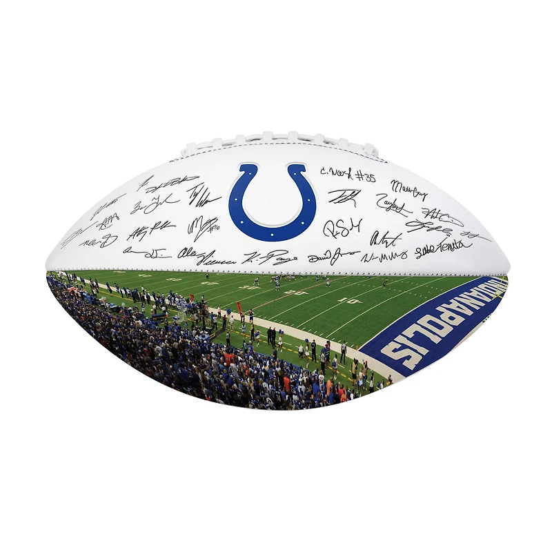 Logo Brands Indianapolis Colts 2025 Autograph Signature Football