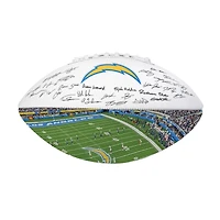 Logo Brands Los Angeles Chargers 2025 Autograph Signature Football