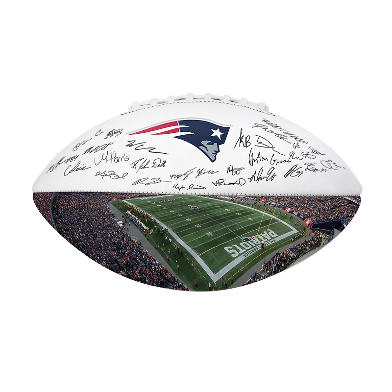 Logo Brands New England Patriots 2025 Autograph Signature Football