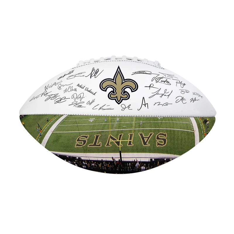 Logo Brands New Orleans Saints 2025 Autograph Signature Football