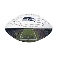 Logo Brands Seattle Seahawks 2025 Autograph Signature Football