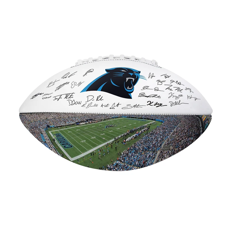 Logo Brands Carolina Panthers 2025 Autograph Signature Football