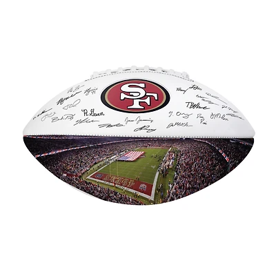 Logo Brands San Francisco 49ers 2025 Autograph Signature Football