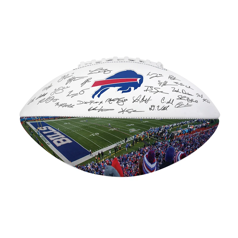 Logo Brands Buffalo Bills 2025 Autograph Signature Football