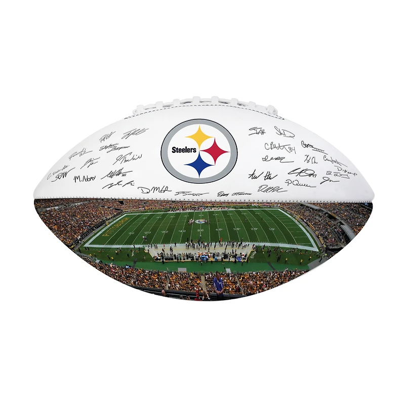 Logo Brands Pittsburgh Steelers 2025 Autograph Signature Football