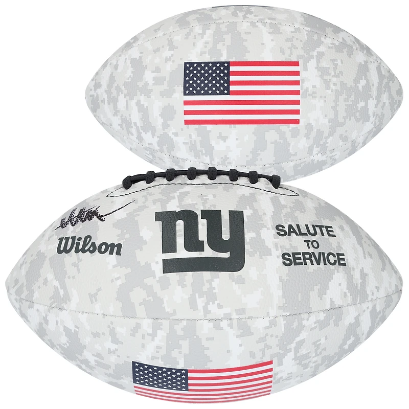 Abdul Carter New York Giants Autographed Wilson 2024 Salute To Service Football