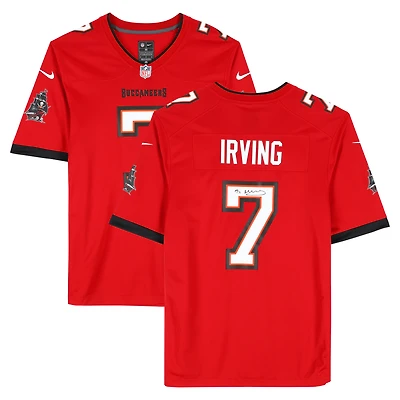 Bucky Irving Tampa Bay Buccaneers Autographed Red Nike Game Jersey