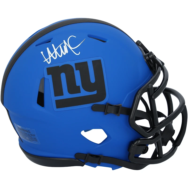 Abdul Carter New York Giants Autographed Riddell Rave Speed Mini Helmet