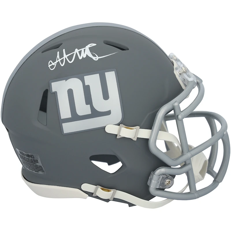 Abdul Carter New York Giants Autographed Riddell Slate Speed Mini Helmet