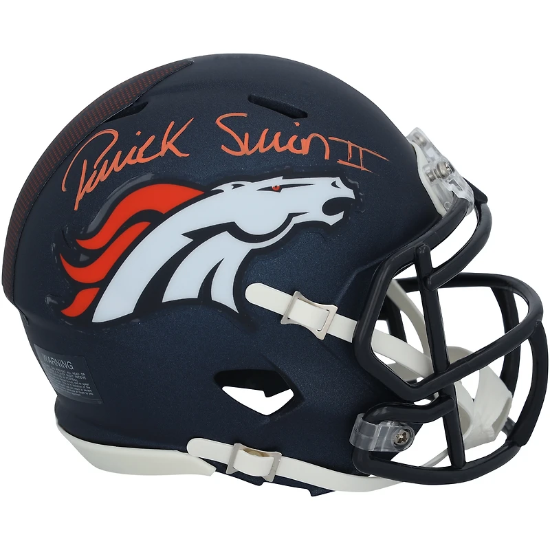 Patrick Surtain II Denver Broncos Autographed Riddell 2024 Speed Mini Helmet