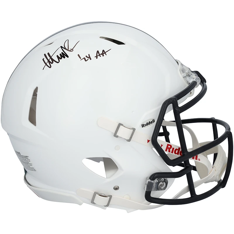 Abdul Carter Penn State Nittany Lions Autographed Riddell Speed Authentic Helmet with "24 AA" Inscription