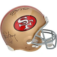 Joe Montana & Steve Young San Francisco 49ers Autographed Riddell Throwback Authentic Helmet